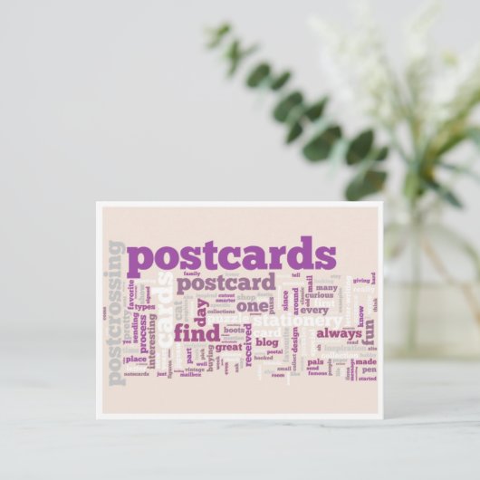 Carte postale "Postcroisement pourpre" (Debout devant)