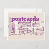 Carte postale "Postcroisement pourpre" (Devant / Derrière)