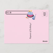 Carte Postale Postcrossing - Joyeux Anniversaire - Chat (Dos)