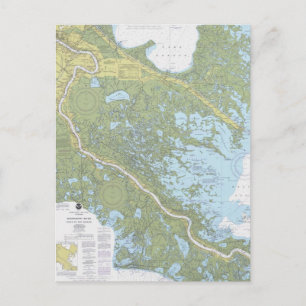 Carte Postale Poste de graphique Mississippi River-Venice à La N