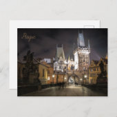 Carte Postale poste de la ciudad de Praga en República Checa (Devant / Derrière)