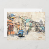 Carte Postale Poste de La Habana, Cuba (Devant / Derrière)