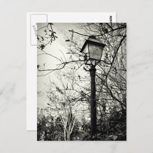 Carte Postale Poste de lampes à Paris (Devant / Derrière)