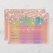 Carte Postale Poste de maquillage Ombre d'extension de bordereau (Devant / Derrière)