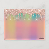 Carte Postale Poste de maquillage Ombre d'extension de bordereau (Dos)