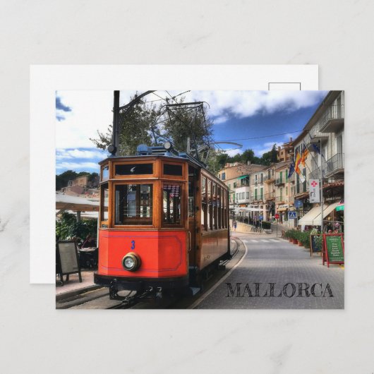 Carte Postale poste de Soller en la isla de Mallorca (Devant / Derrière)