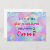 Carte Postale Poste de Tarjeta - Cris en Ti (Devant / Derrière)