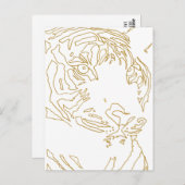 Carte Postale Poste de tigre (Devant / Derrière)