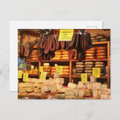 Carte Postale poste de venta de embutido en mercado de Mallorca (Devant / Derrière)