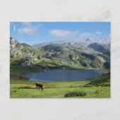 Carte Postale poste Lagos de Covadonga en Asturias, Espagne (Devant)