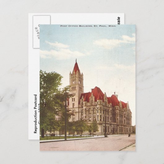 Carte Postale Poste vintage St. Paul (Devant / Derrière)