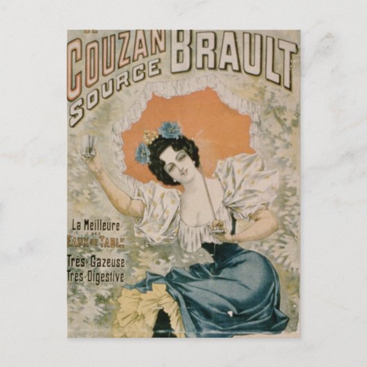 Carte Postale Poster advertising 'Brault Natural Mineral Water f (Devant)