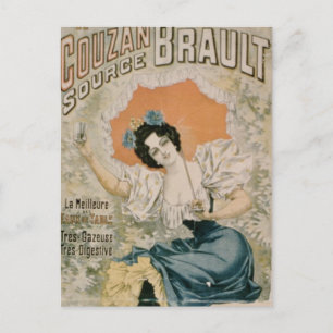 Carte Postale Poster advertising 'Brault Natural Mineral Water f