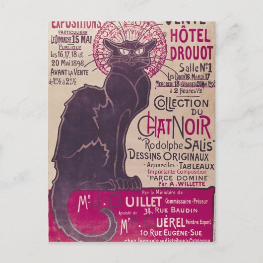 Carte Postale Poster annonçant une exposition (Devant)