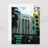 Carte Postale Poster Art déco de Cavalier Miami (Devant / Derrière)