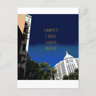 Carte Postale Poster Art déco de Miami Beach