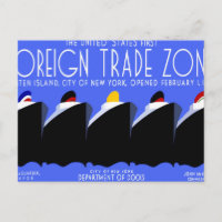 Poster Art Déco des paquebots de croisière vintage