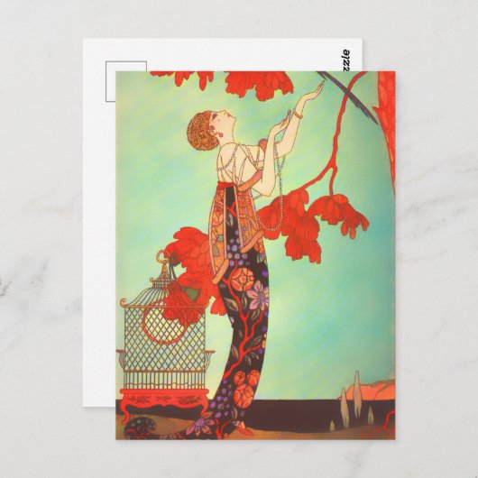 Carte Postale Poster Art Nouveau (Devant / Derrière)