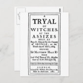 Carte Postale Poster Authentic Witch Trials (Devant / Derrière)