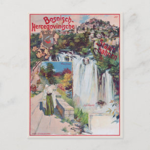 Carte Postale Poster Bosnisch-Hercegovinische Staatsbahnen 1901
