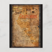 Carte Postale Poster California Gold Rush (Devant)