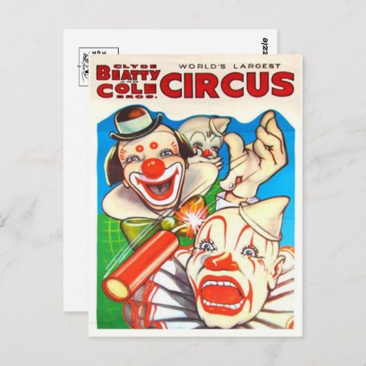 Carte postale Poster Circus (Devant / Derrière)