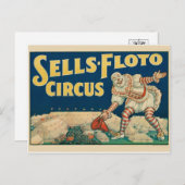 Carte postale Poster Circus (Devant / Derrière)