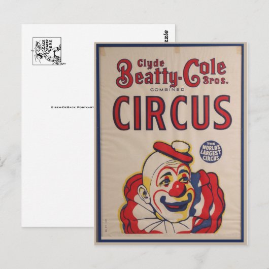 Carte postale Poster Circus (Devant / Derrière)
