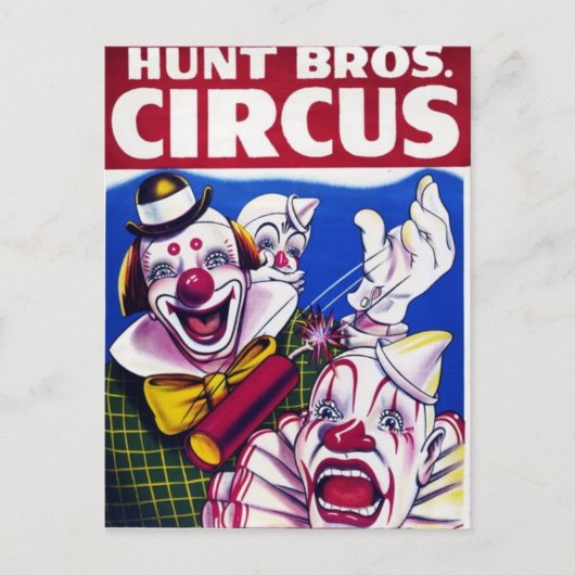 Carte postale Poster Circus vintage (Devant)