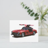 Carte Postale Poster classique Mercedes Benz SLR300 Gullwing (Debout devant)