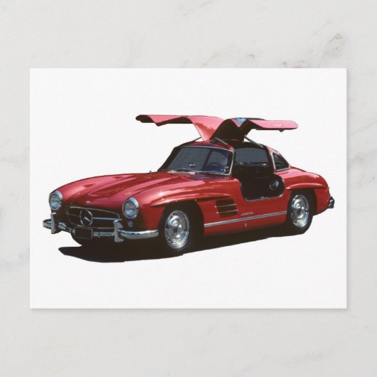 Carte Postale Poster classique Mercedes Benz SLR300 Gullwing (Devant)