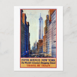 Carte Postale Poster commercial vintage Fifth Avenue, New York