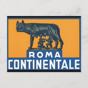 Carte Postale Poster Continentale_Vintage voyage rom