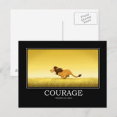 Carte postale Poster Courage (Devant / Derrière)