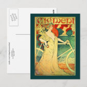 Carte Postale Poster Cycles Clément Vélo Vintage (Devant / Derrière)
