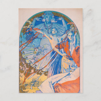 Carte Postale Poster d'Alphonse Mucha pour le Sokol Festival (19