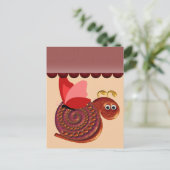 Carte Postale Poster d'art Antique Snail (Debout devant)