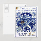 Carte Postale Poster d'art de Venise 1897 (Devant / Derrière)