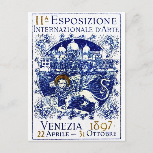 Carte Postale Poster d'art de Venise 1897 (Devant)
