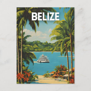 Carte Postale Poster d'art de voyage Belize