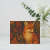 Carte Postale Poster d'Art Renard d'Automne - Cosy Fall Woodland (Debout devant)