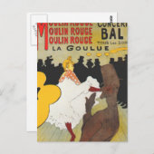 Carte Postale Poster d'art Toulouse Lautrec (Devant / Derrière)