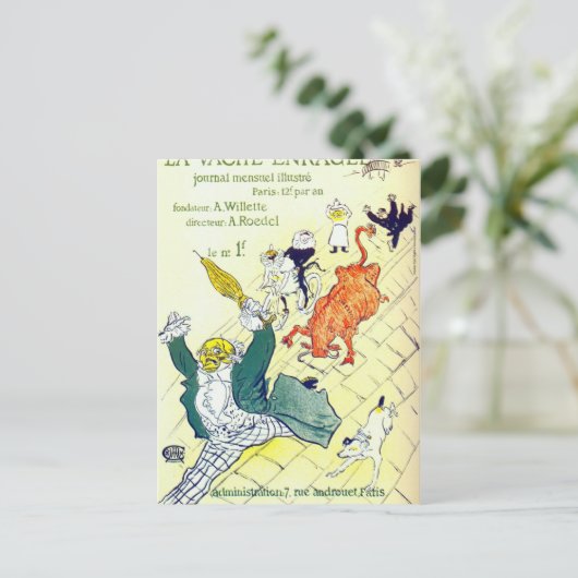 Carte Postale Poster d'art Toulouse Lautrec (Debout devant)