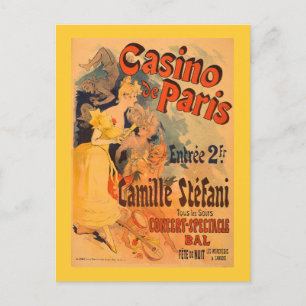 Carte Postale Poster d'Art Vintage Casino de Paris