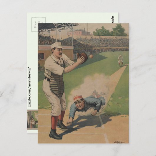 Carte Postale Poster de baseball (Devant / Derrière)