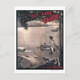 Carte Postale Poster de bateau en bois