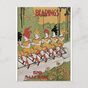 Carte Postale Poster de bicyclettes de roulements