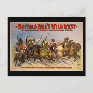 Carte Postale Poster de Buffalo Bill's Wild West Cowboys