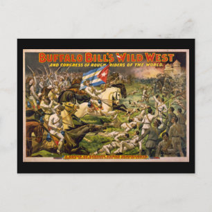 Carte Postale Poster de Buffalo Bill's Wild West Cowboys