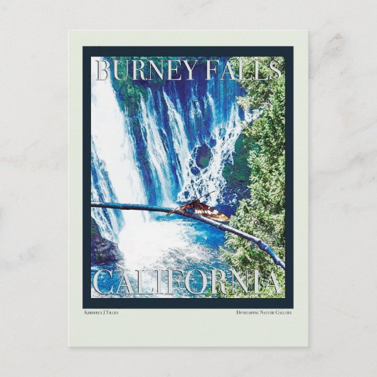 Carte Postale Poster de Burney Falls, CA (Devant)